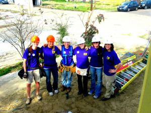 Millennials often populate building crews of Sold Rock Carpenters when they travel to Louisiana to build houses for the poor.