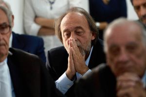 Bernardo de Bernardinis at the trial  AFP/GETTY IMAGES